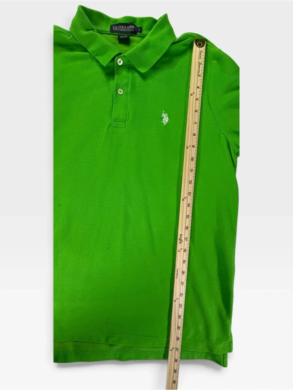 U.S. Polo Assn Men’s Performance Pique Polo Shirt Green Size L